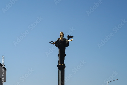 The Statue of Sveta Sofia on St. Nedelya Square in Sofia photo