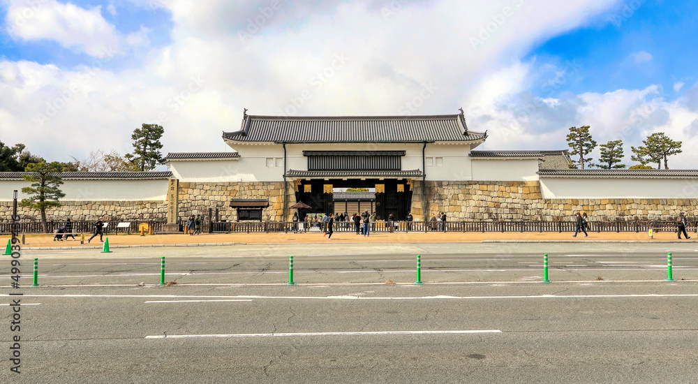 京都、二条城東大手門 京都、二条城東大手門