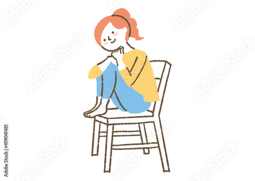 物思いにふける女性