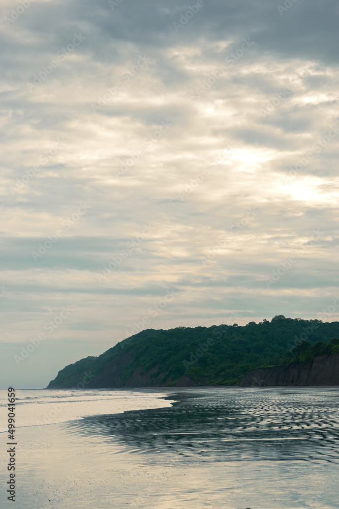 Beautiful landscape of sunset over the sea