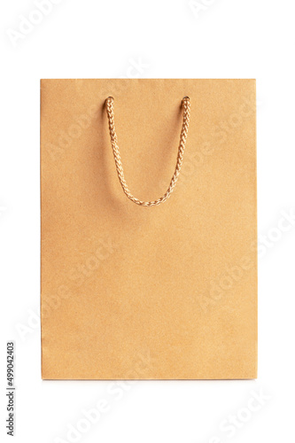 Brown paper bag isolated