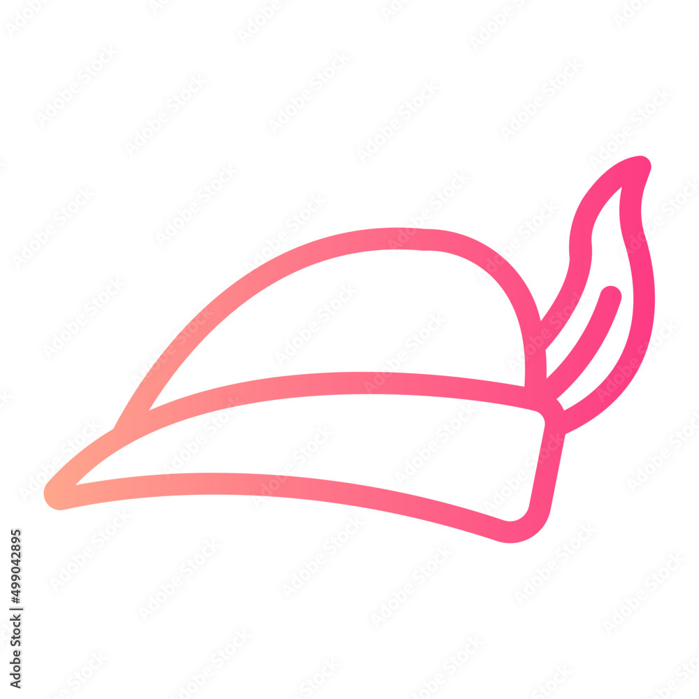 hat gradient icon hat gradient icon