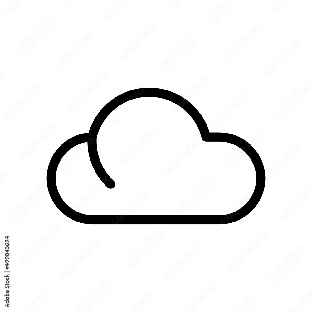 Cloud Icon Vector Symbol Design Illustration Cloud Icon Vector Symbol Design Illustration