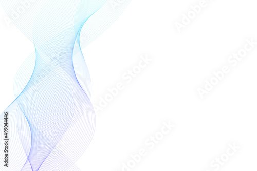 Vector wave lines flowing dynamic isolated on white background. Abstract background.