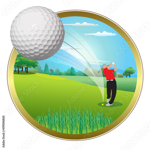 Golf course symbol