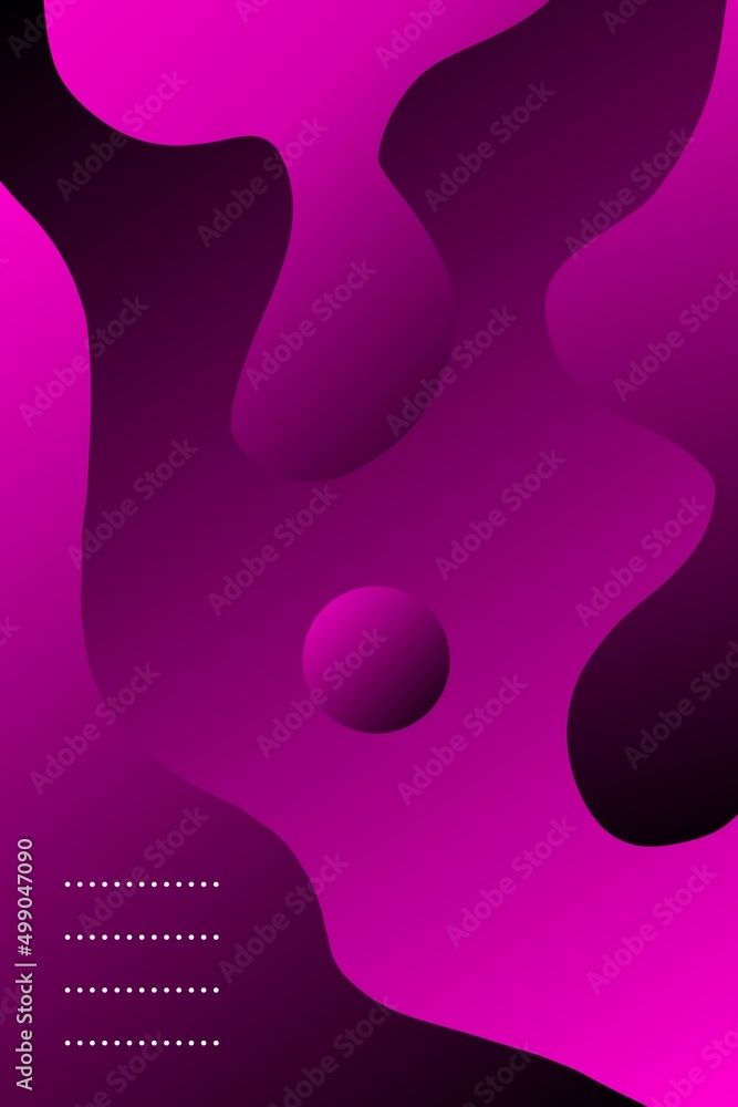 Black and pink abstract gradient fluid wallpaper. Abstract mobile wallpaper with beautiful geometric shapes. Abstract wallpaper colorful. Wallpaper dark pink. 