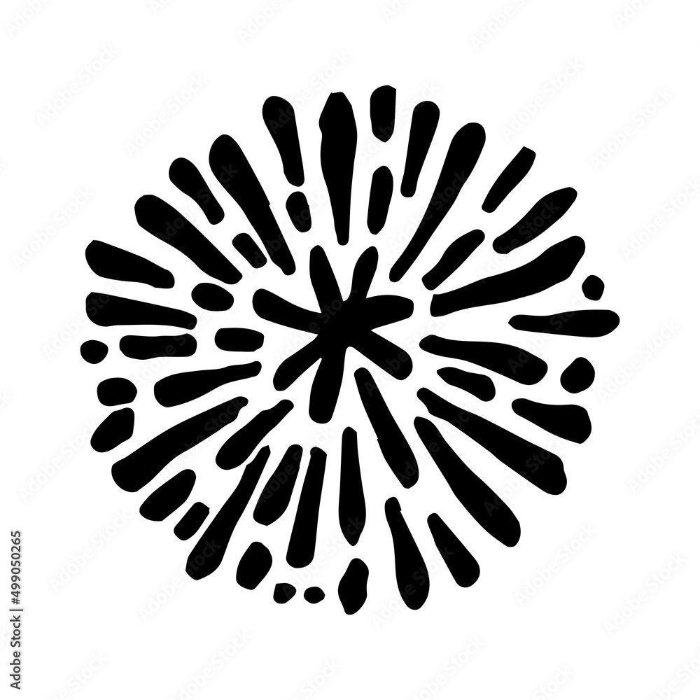 firework, starburst hand drawn, vector illustration. firework, starburst hand drawn, vector illustration.
