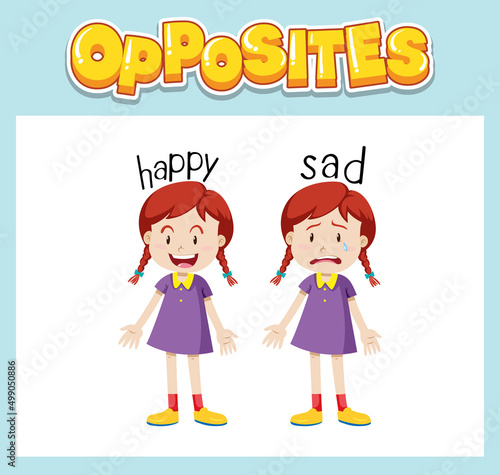 Opposite English words for kids