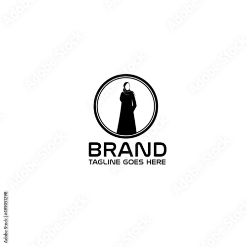 Hijab Fashion Logo Vector