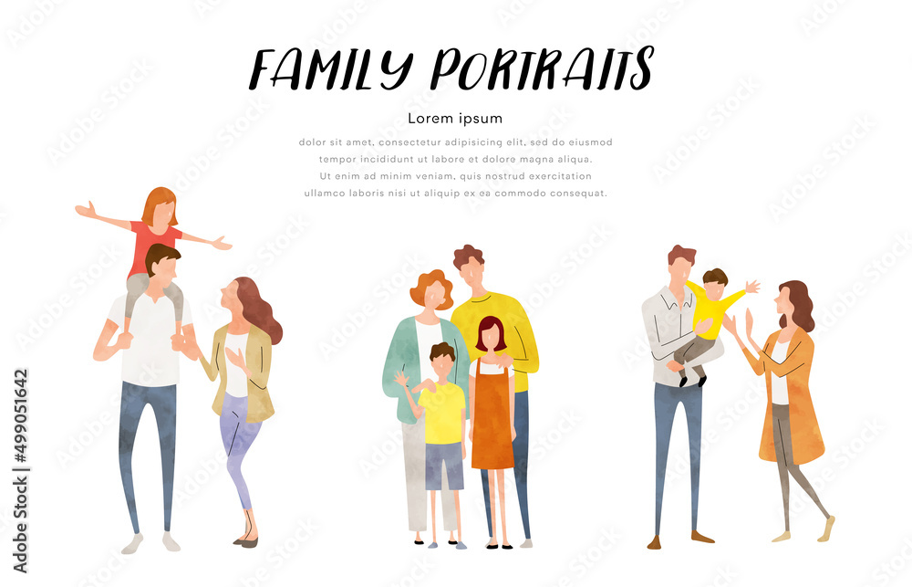 ベクターイラスト素材:家族、子育て世代、セット
ベクターイラスト素材:家族、子育て世代、セット