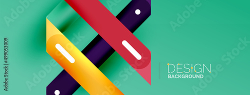 Background overlapping lines. Dynamic lines abstract wallpaper. Straight lines composition vector illustration for wallpaper banner background or landing page