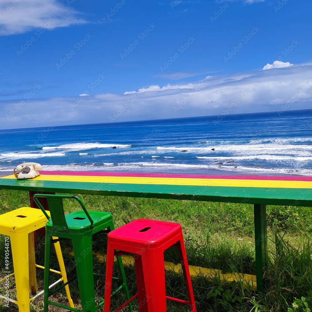 Dulan Sea Viewing Platform, Taitung, enjoy the beautiful coastline of Taitung Dulan Sea Viewing Platform, Taitung, enjoy the beautiful coastline of Taitung