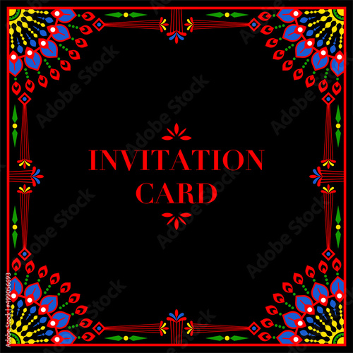 Indian  wedding invitation card template