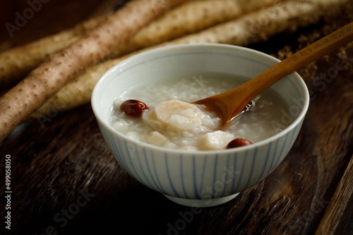 Yam jujube porridge photo
