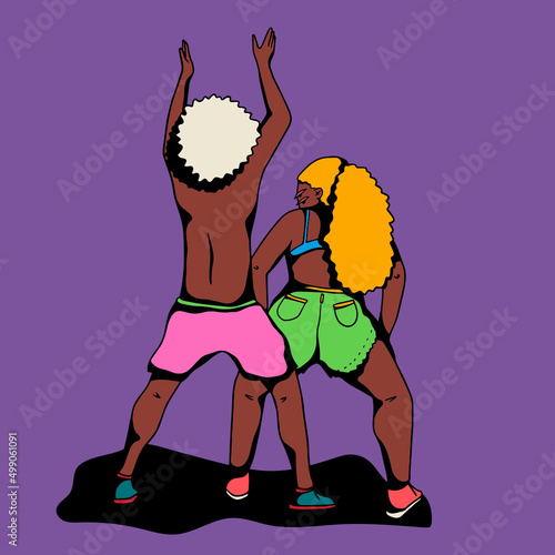 Two Friends Dancing