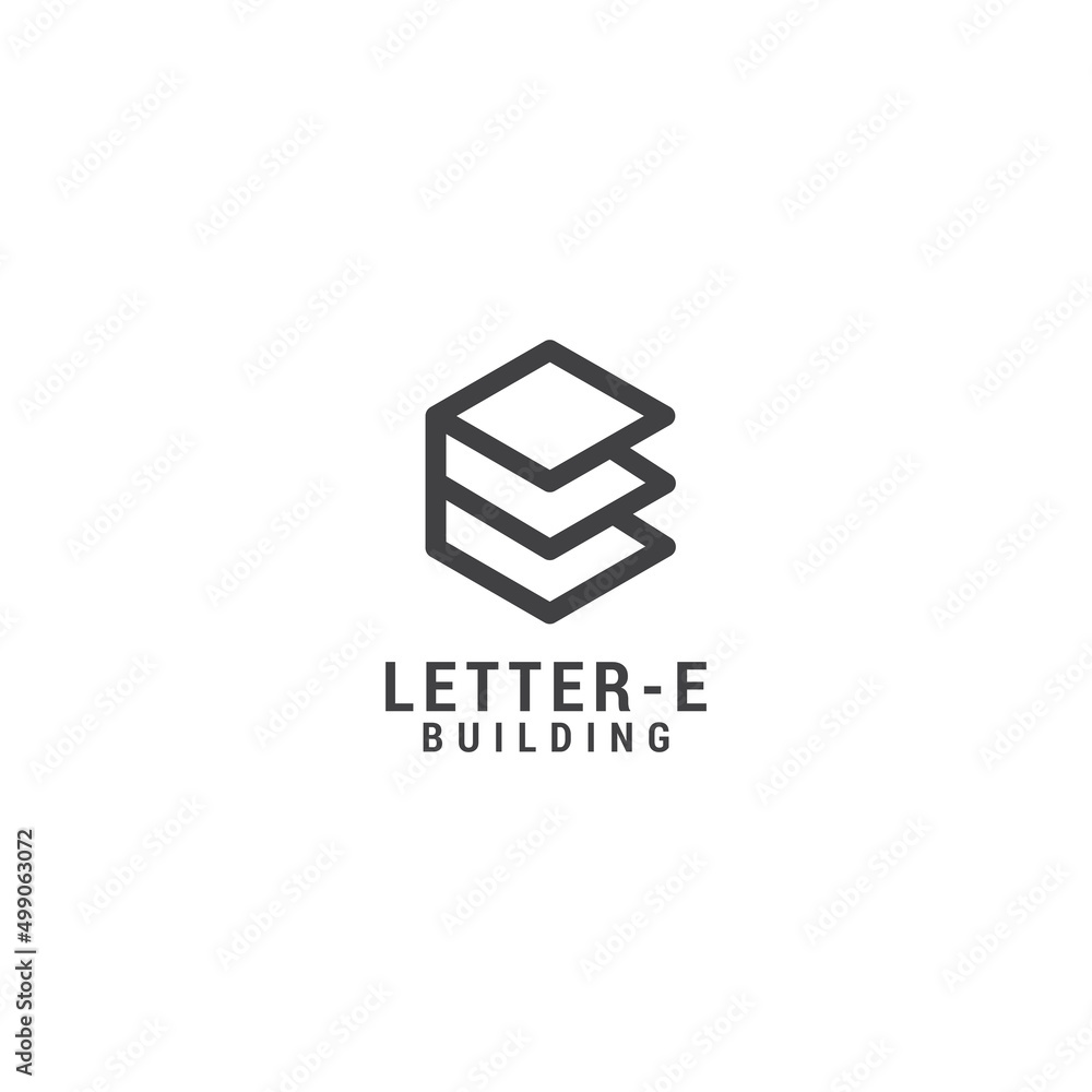 Letter e logo icon design template. luxury, premium vector