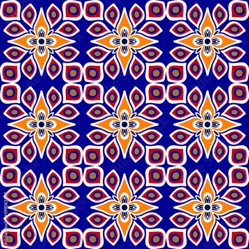 antique portuguese tile pattern