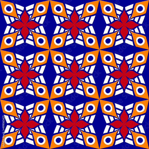 Colored and realistic ceramic floor tiles