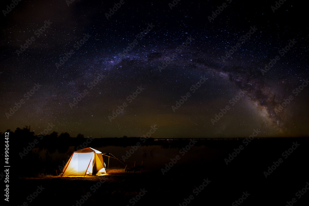 Milky Way, Star - Space, Springtime, Colorado, Colorado River