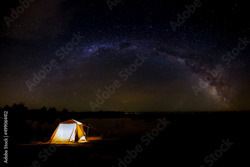 Milky Way, Star - Space, Springtime, Colorado, Colorado River