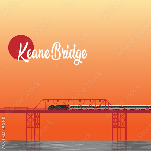 Illustration of Keane Bridge photo