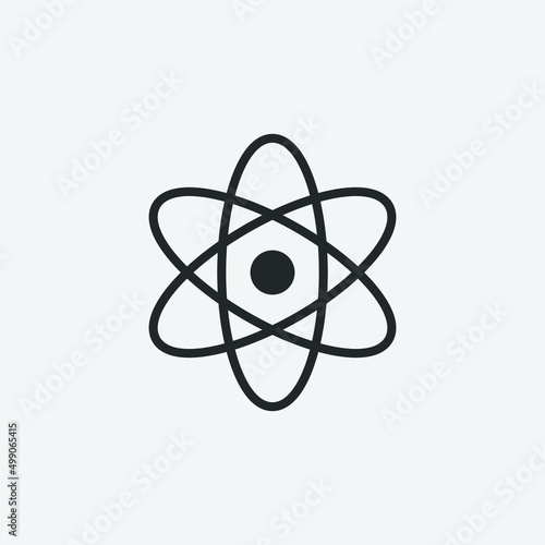 nuclear radiation vector icon illustration sign 