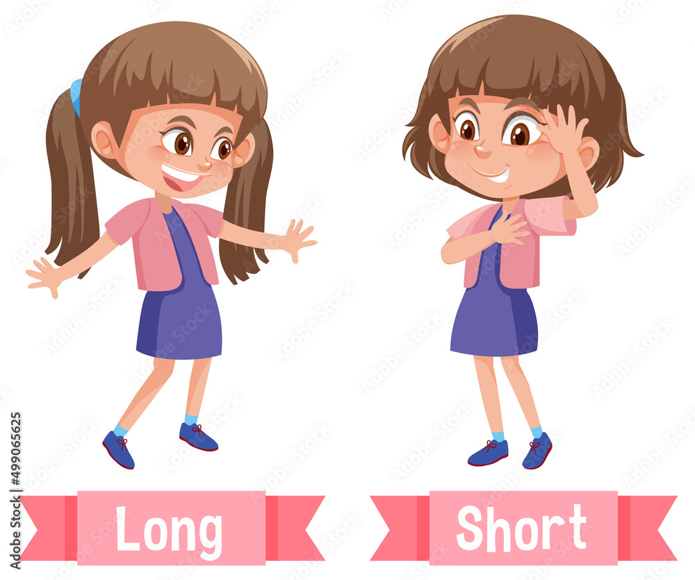 Opposite English Words long and short Opposite English Words long and short