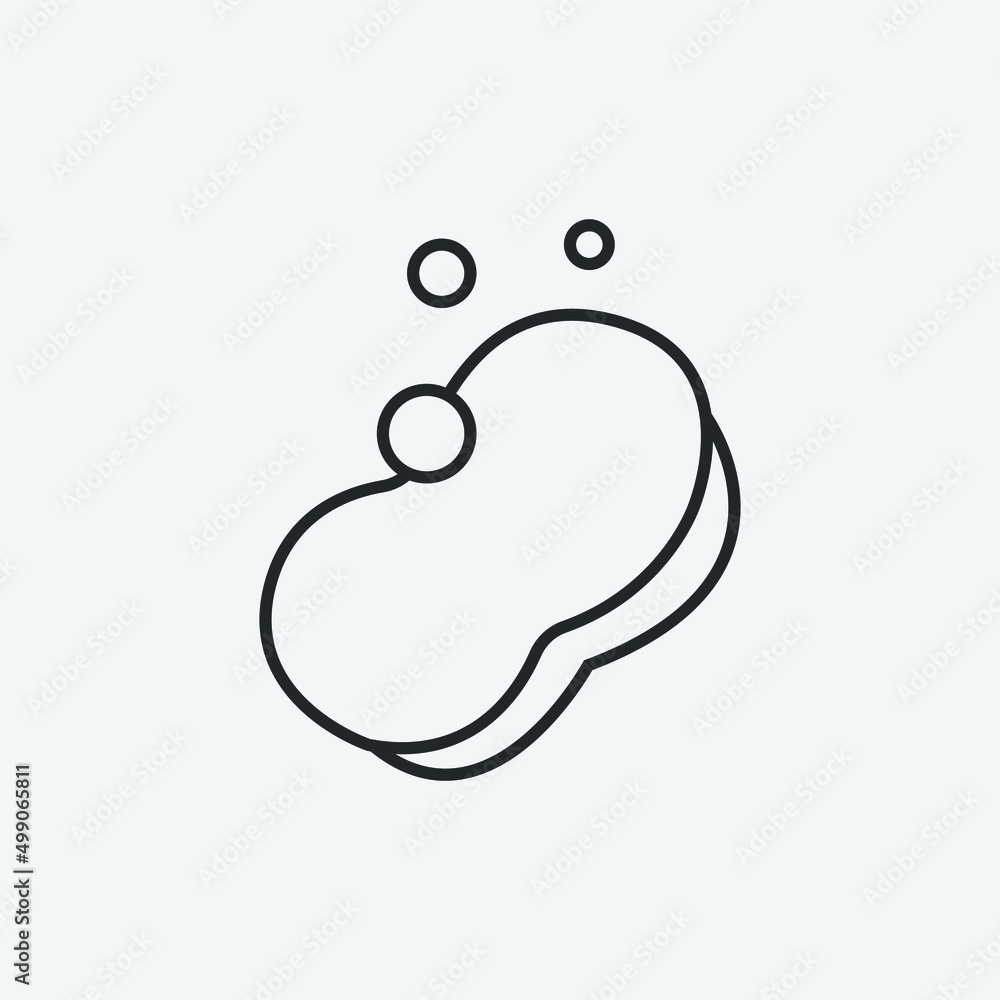 sponge vector icon illustration sign sponge vector icon illustration sign