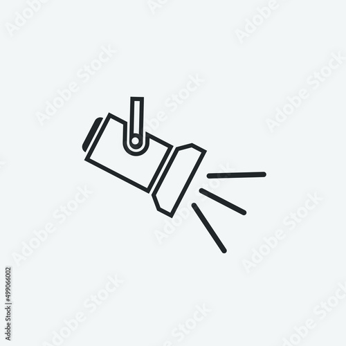 spotlight vector icon illustration sign 