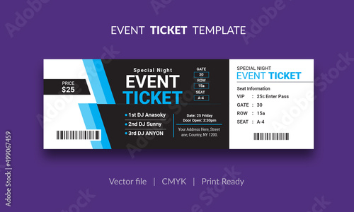 Event Ticket Vector Template 66