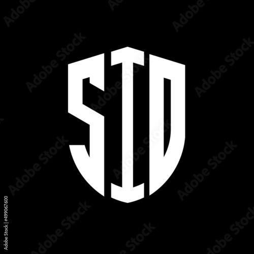 SIO letter logo design. SIO modern letter logo with black background. SIO creative  letter logo. simple and modern letter logo. vector logo modern alphabet font overlap style. Initial letters SIO   photo