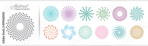 A collection of circular motif styled patterns