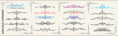 A collection of decorations and artistic elements.