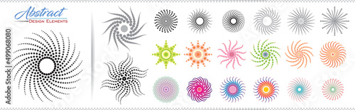 A motif like circular designer elements is used for commercial purposes.