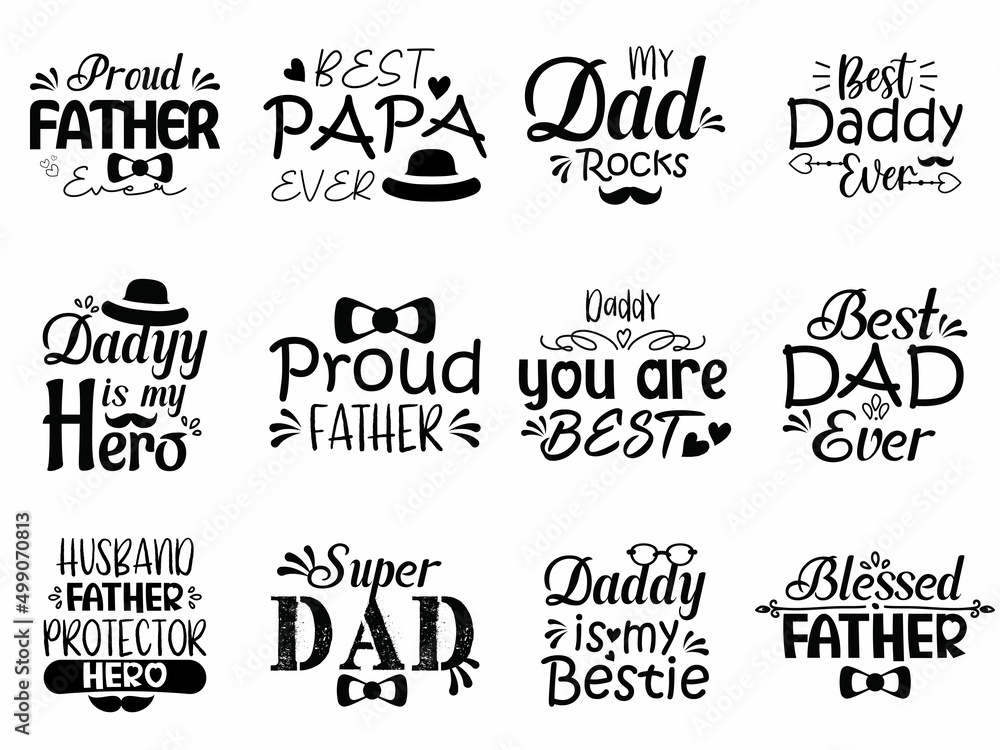 fathers day typography quotes