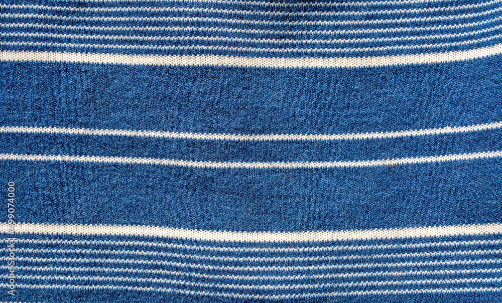 Towel with blue stripes. macro photography . Towel with blue stripes. macro photography .