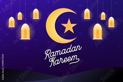 Illustration islamic background for ramadan moment