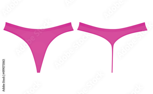 Pink woman underwear. vector illustration