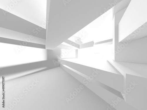 White Modern Background. Abstract Building Concept