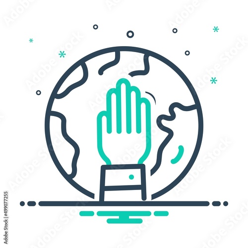 Mix icon for humanitarian