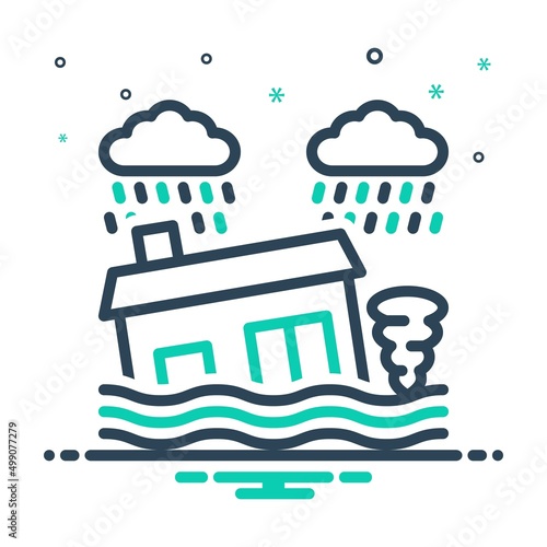 Mix icon for disaster