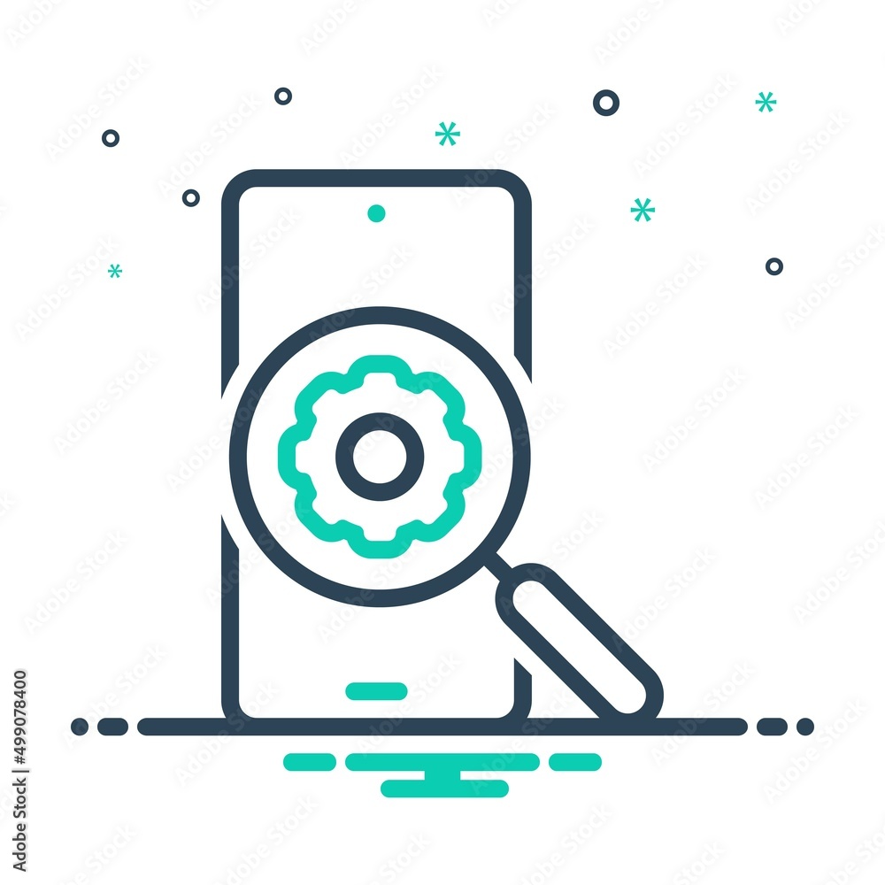 Mix icon for functioning Mix icon for functioning