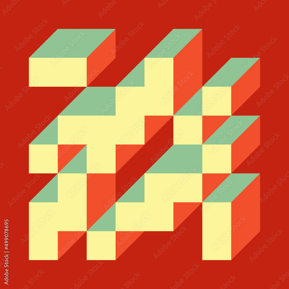 Implementation of Edward Zajec’s “Il Cubo” from 1971. Essentially a Truchet tile set of 8 tiles and rules for placement art illustration Implementation of Edward Zajec’s “Il Cubo” from 1971. Essentially a Truchet tile set of 8 tiles and rules for placement art illustration
