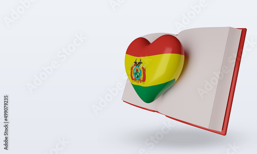 Free Download 3d world book day Bolivia flag rendering right view - GFXLoad
