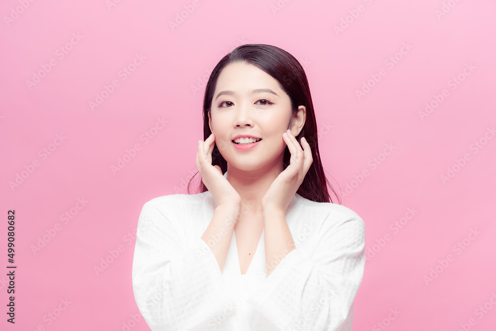 Beautiful Young asian Woman with Clean Fresh Skin look. Beautiful Young asian Woman with Clean Fresh Skin look.