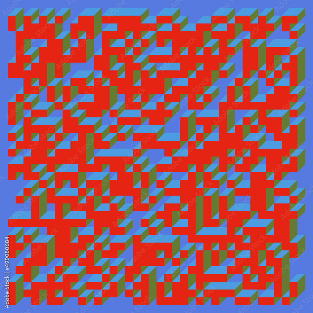 Implementation of Edward Zajec’s “Il Cubo” from 1971. Essentially a Truchet tile set of 8 tiles and rules for placement art illustration Implementation of Edward Zajec’s “Il Cubo” from 1971. Essentially a Truchet tile set of 8 tiles and rules for placement art illustration