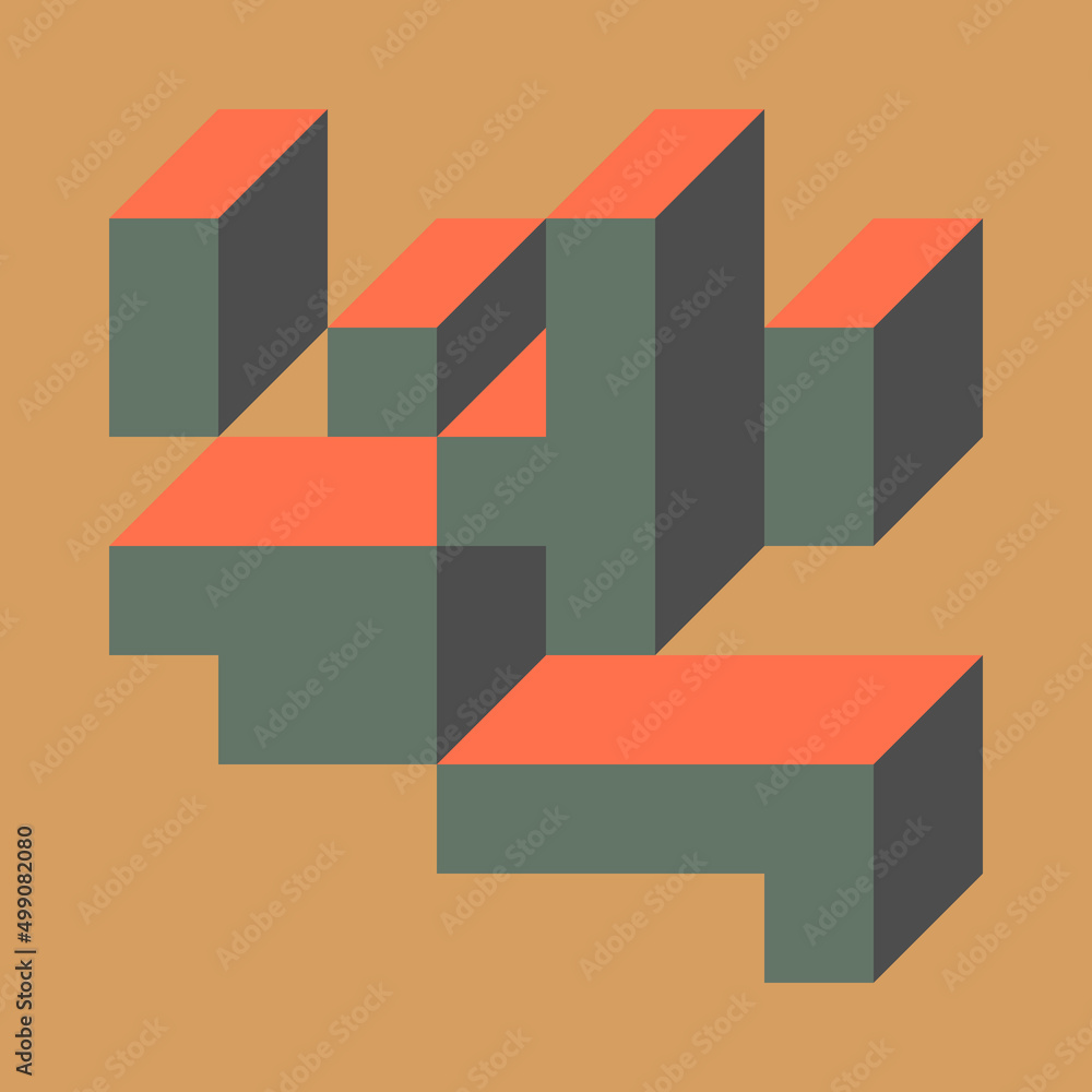 Implementation of Edward Zajec’s “Il Cubo” from 1971. Essentially a Truchet tile set of 8 tiles and rules for placement art illustration Implementation of Edward Zajec’s “Il Cubo” from 1971. Essentially a Truchet tile set of 8 tiles and rules for placement art illustration