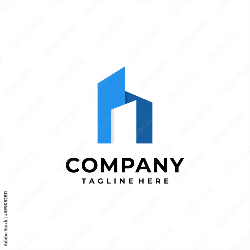 Buildings real estate construction logo Design Buildings real estate construction logo Design