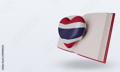 3d world book day Thailand flag rendering right view Free Download 3d world book day Thailand flag rendering right view - GFXLoad