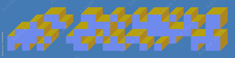 Implementation of Edward Zajec’s “Il Cubo” from 1971. Essentially a Truchet tile set of 8 tiles and rules for placement art illustration Implementation of Edward Zajec’s “Il Cubo” from 1971. Essentially a Truchet tile set of 8 tiles and rules for placement art illustration